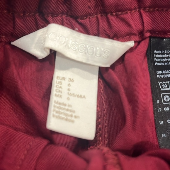 H&M Maroon High Waisted Shorts - Picture 3 of 3